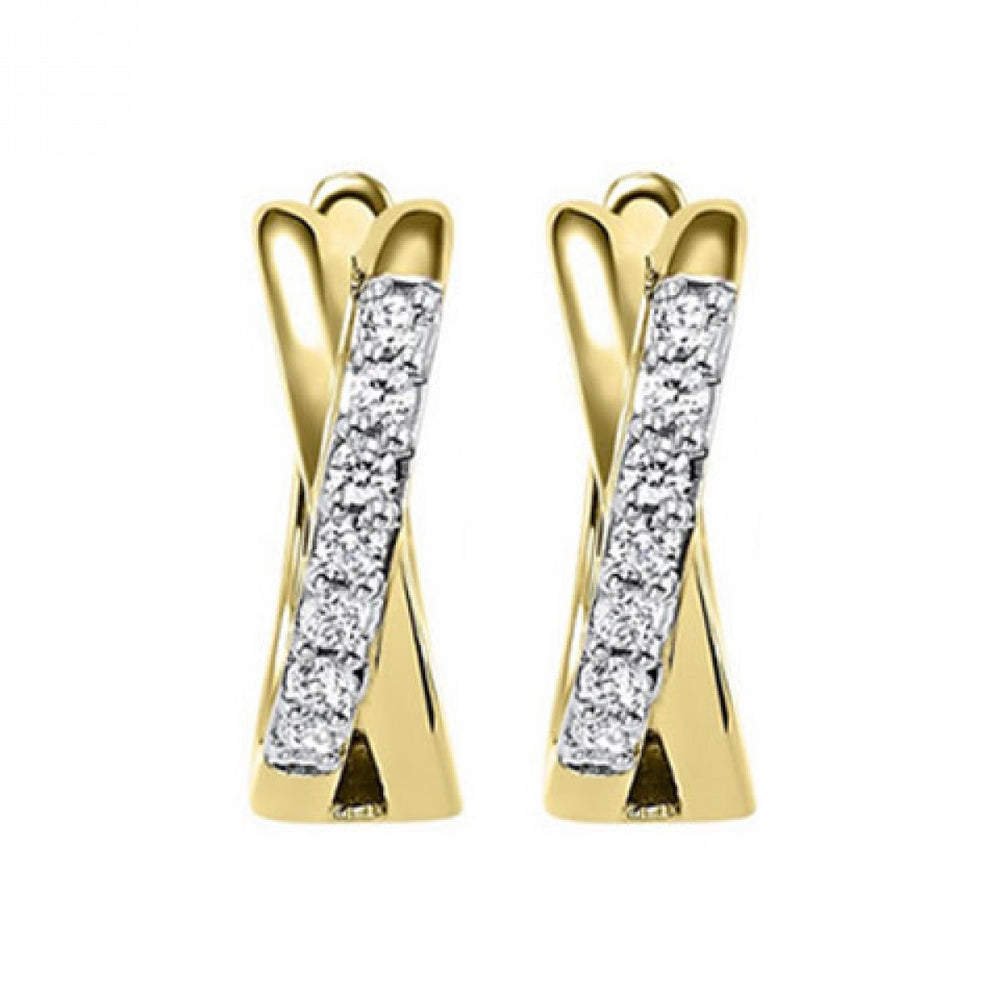 Diamond Huggie Earrings