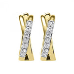 Diamond Huggie Earrings