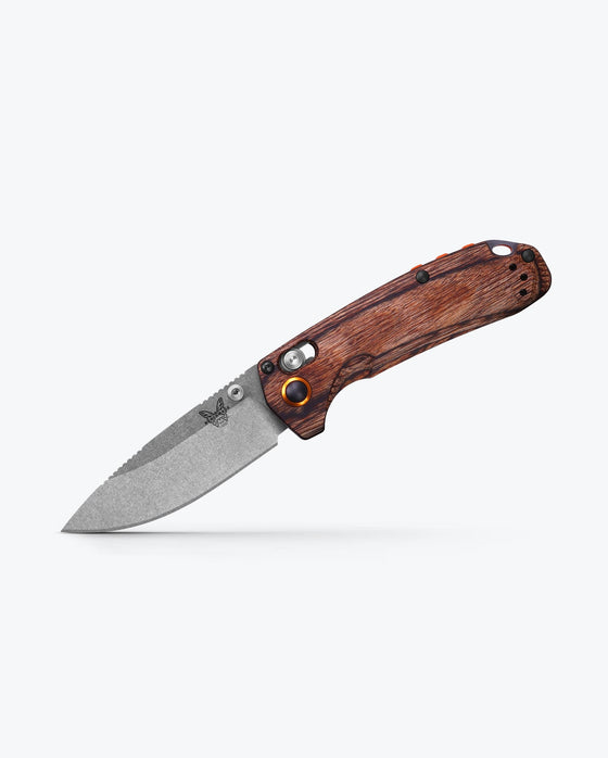 North Fork Stabilized Wood Drop-Point Knife by Benchmade