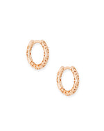 Maggie Rose Gold Plated Filigree Huggie Earrings by Kendra Scott