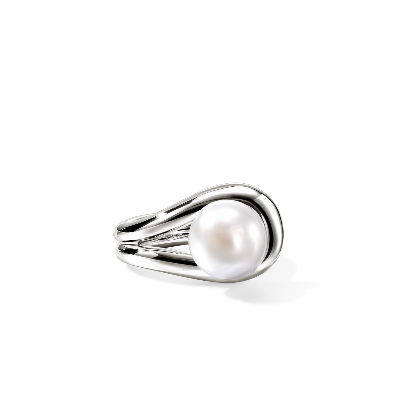 Surf Silver Ring with Cultured Fresh Water Pearl by John Hardy