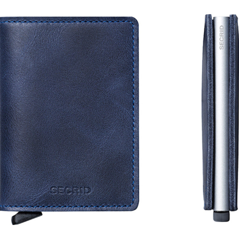 Vintage Blue Slimwallet by Secrid
