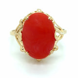 Estate Coral Fashion Ring