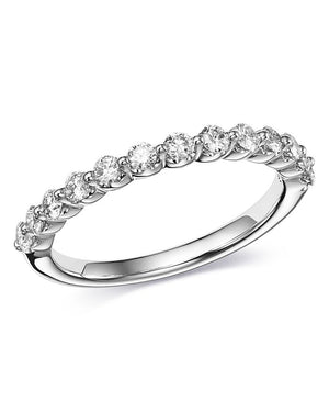 14K White Gold 0.50cttw VS G/H Diamond Wedding Band