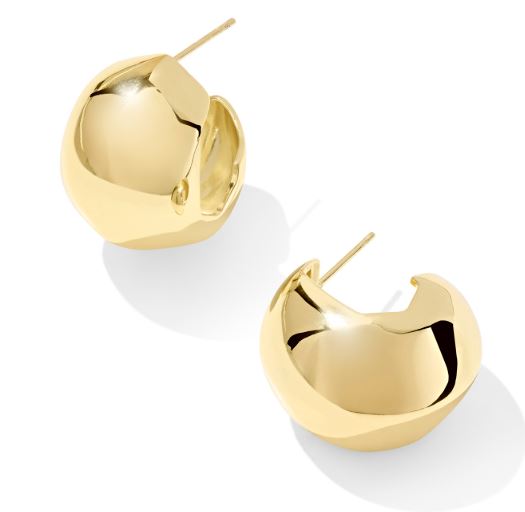 Kaitlin Gold Plated Hoop Earrings by Kendra Scott
