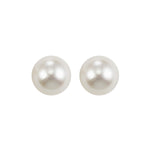 Sterling Silver, 7.0mm White Freshwater Pearl Earrings