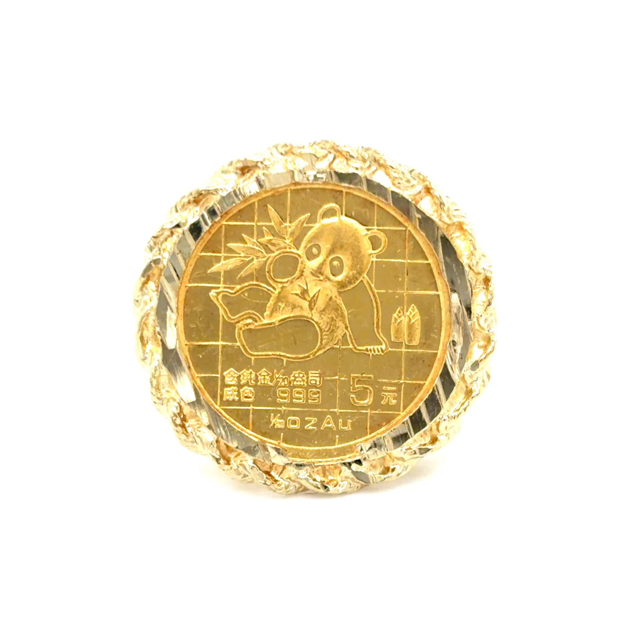 Estate 1989 Panda Coin Ring