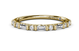 14K Yellow Gold 0.32cttw VS FG Diamond Wedding Band by Fana