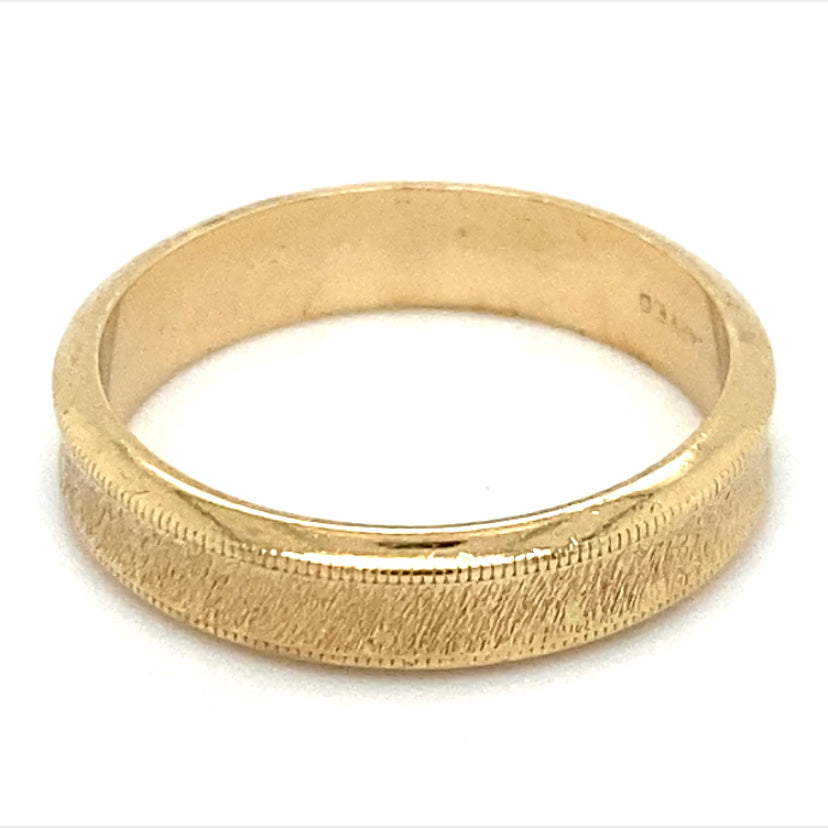 Estate Concave Wedding Band