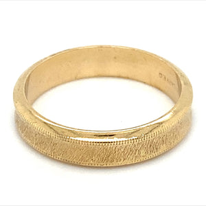 Estate Concave Wedding Band