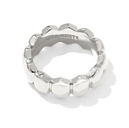 Kaitlin Silver Band Ring Sz 8 by Kendra Scott