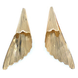 Estate Fluted Statement Earrings