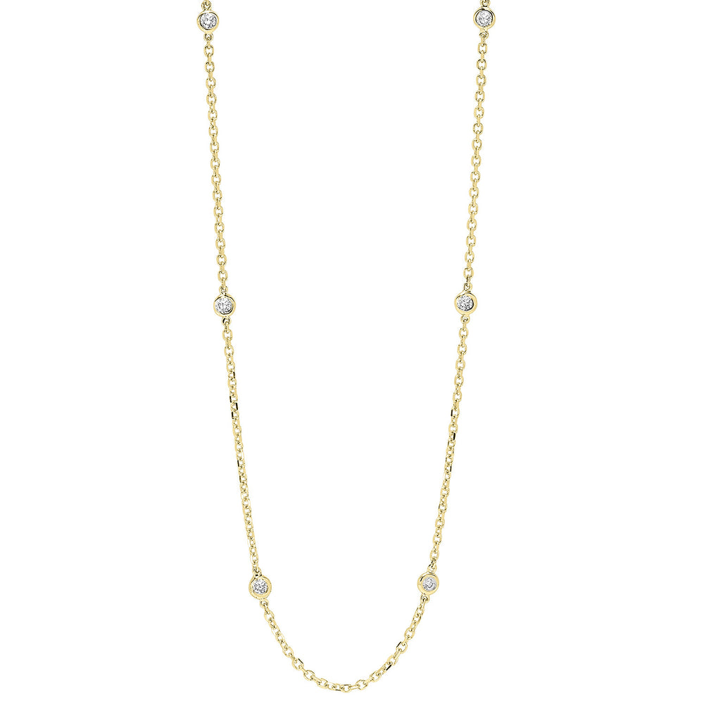 Diamond Station Necklace