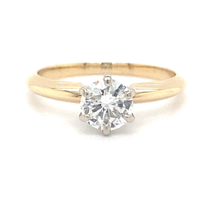 Estate 0.80ct Diamond Solitaire Ring