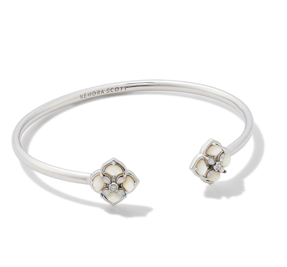 Dira Silver Plated Stone Cuff Bracelet, Ivory Mix by Kendra Scott