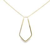 14K Yellow Gold Ring Holder Pendant Necklace 18"