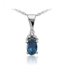 Blue Topaz Necklace