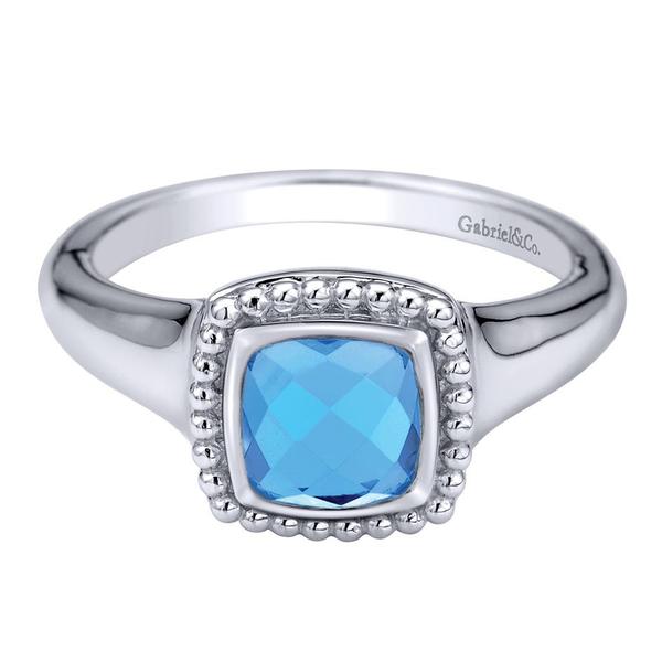 Sterling Silver Swiss Blue Topaz Ring by Gabriel & Co.