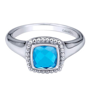 Sterling Silver Swiss Blue Topaz Ring by Gabriel & Co.