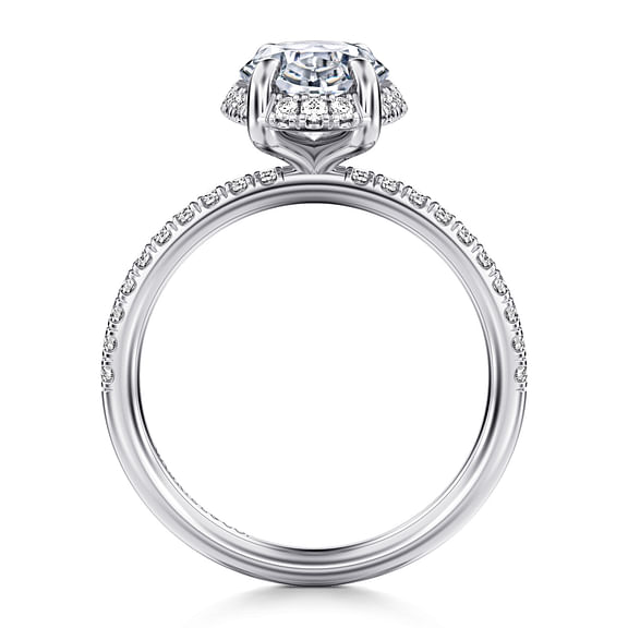 14K White Gold 0.30cttw SI2 G-H Diamond Semi-Mount Engagement Ring by Gabriel