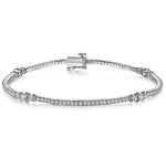 14K White Gold 1.31cttw SI2 Diamond Tennis Bracelet by Gabriel