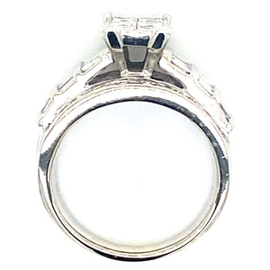 Estate 2.02cttw Invisible Set Diamond Ring