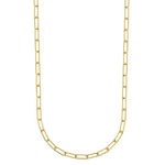 Sterling Silver Yellow Gold Plated Paperclip Necklace by Charles Garnier