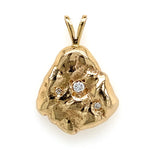 Estate Diamond Nugget Pendant