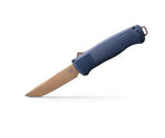 Shootout, Flat Dark Earth Blade, Crater Blue Grivory Handle by Benchmade