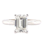 14K White Gold 1.51ct LAB GROWN G VS1 Emerald Cut Diamond Engagement Ring