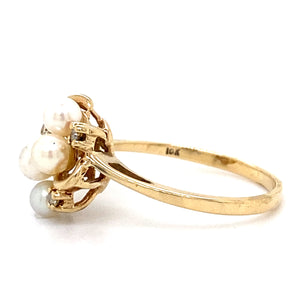 Estate Pearl Cluster Ring