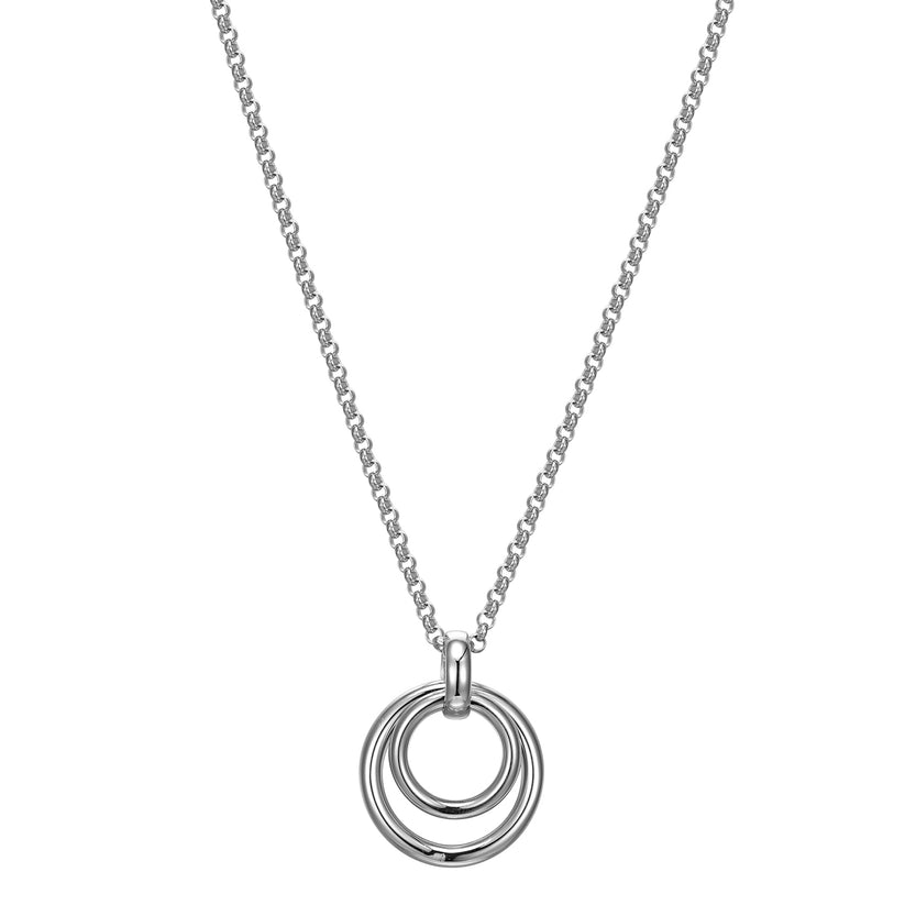 Simpatico Double Circle Drop Pendant