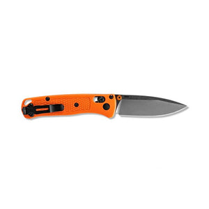 Mini Bugout with Orange Grivory Handle & Satin Blade