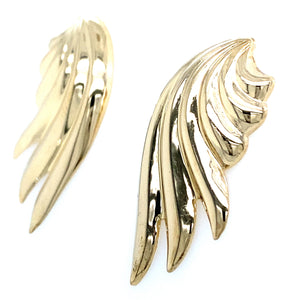 Estate Feather Earrings