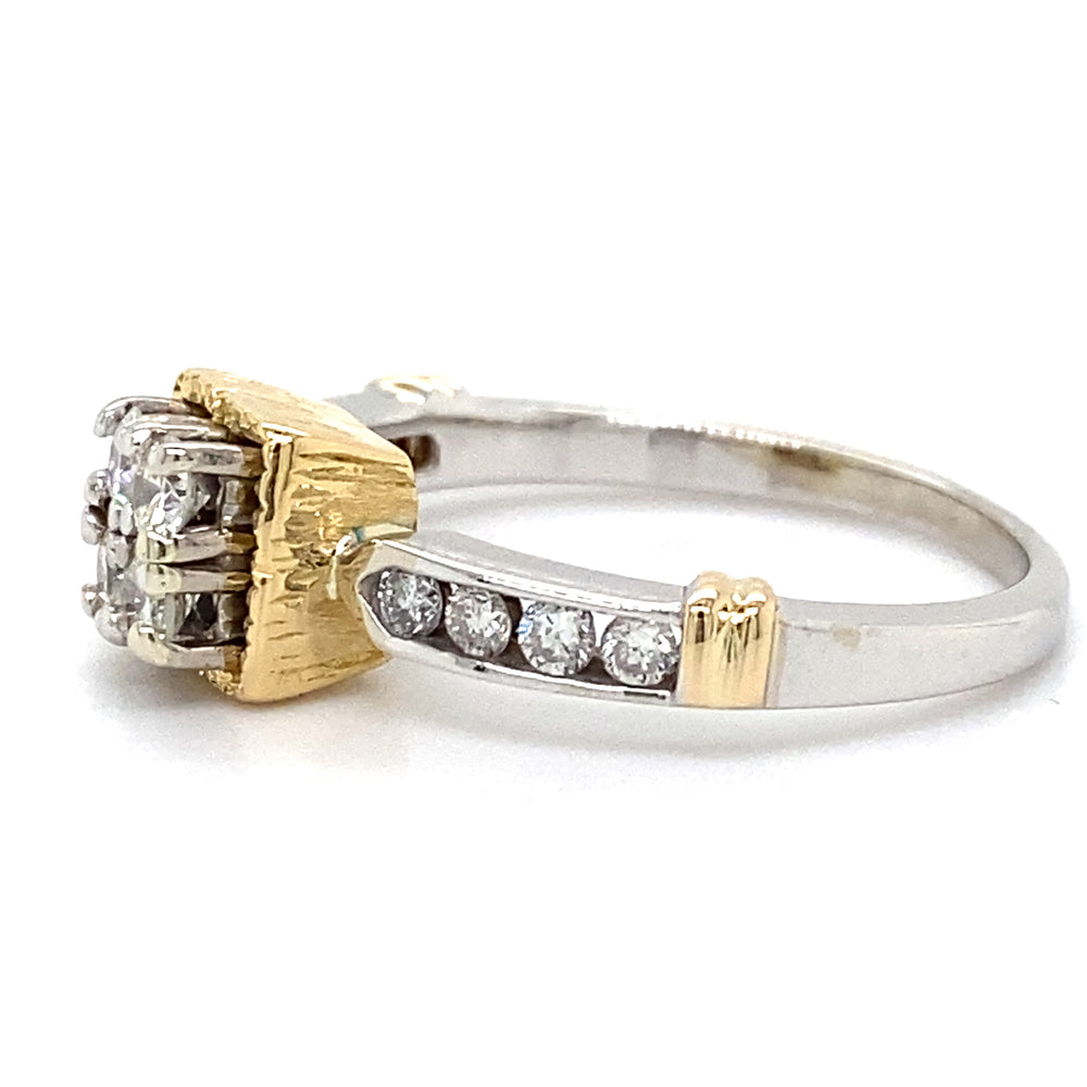 Estate Two-Tone Diamond Ring