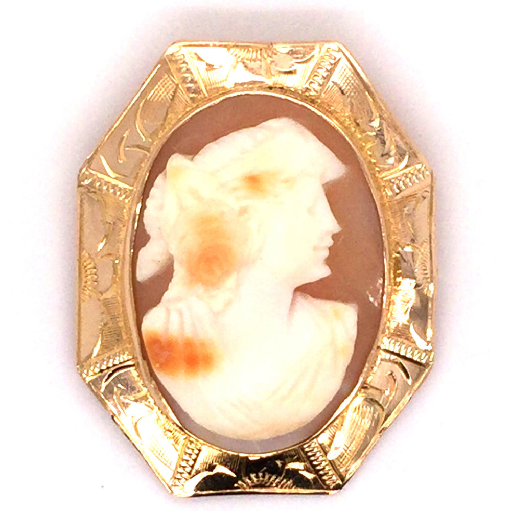 Estate Cameo Pin