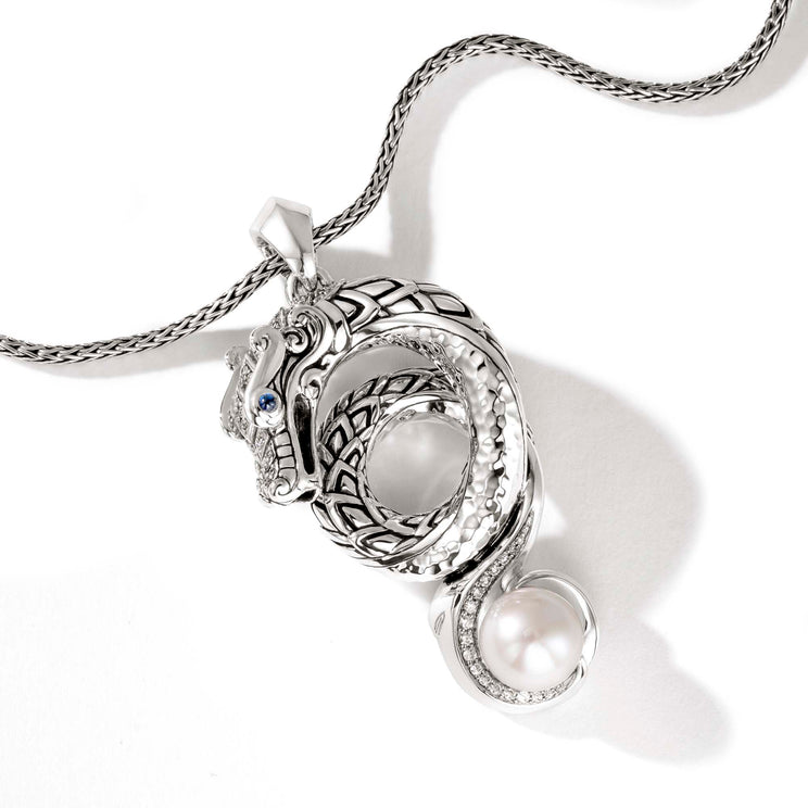 Naga Holding Pearl Heritage Pendant by John Hardy