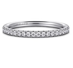 14K White Gold 0.21cttw SI2 G-H Diamond Matching Wedding Band by Gabriel