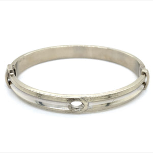 Estate White Gold Bangle