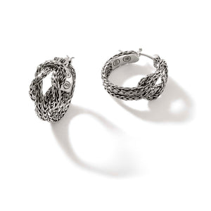 Classic Chain Manah Love Knot Hoop Earrings by John Hardy