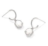 Tomon Silver Ivory MOP Huggie Earrings by Kendra Scott