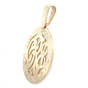 Estate Monogram Pendant