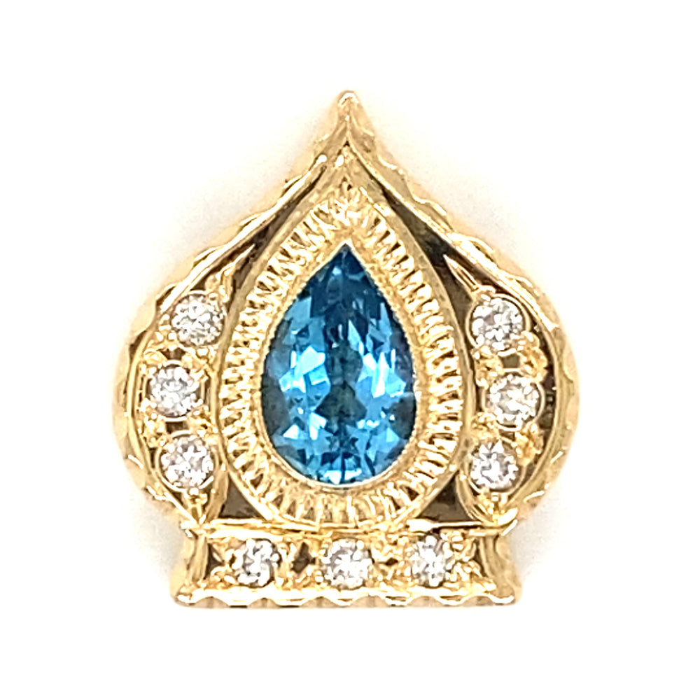 Estate Blue Topaz Slide