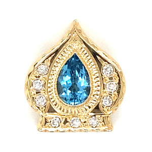 Estate Blue Topaz Slide