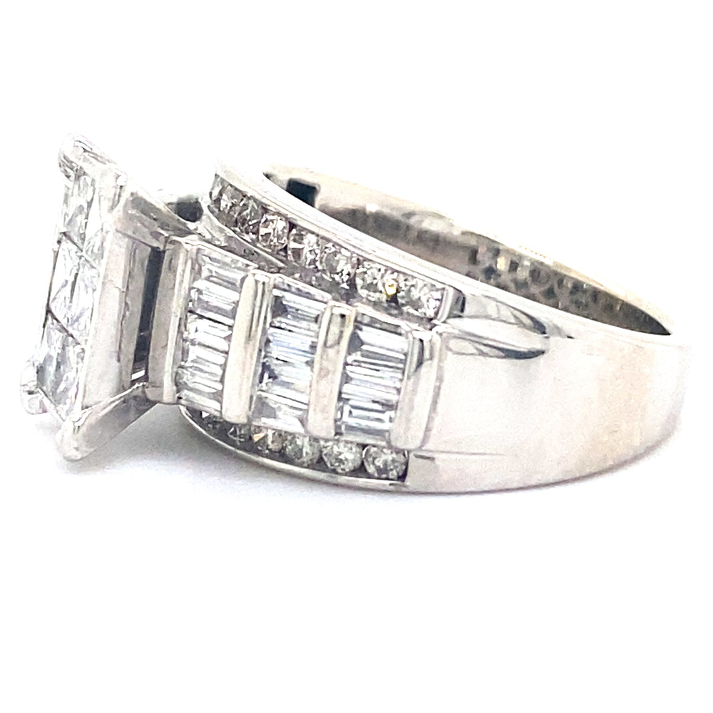 Estate 2.02cttw Invisible Set Diamond Ring