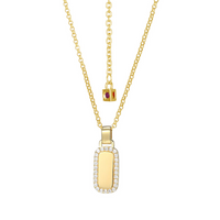 Yellow Gold Plated Pendant Necklace