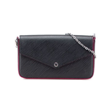 PREOWNED Louis Vuitton Pochette Felicie Black EPI Shoulder Bag