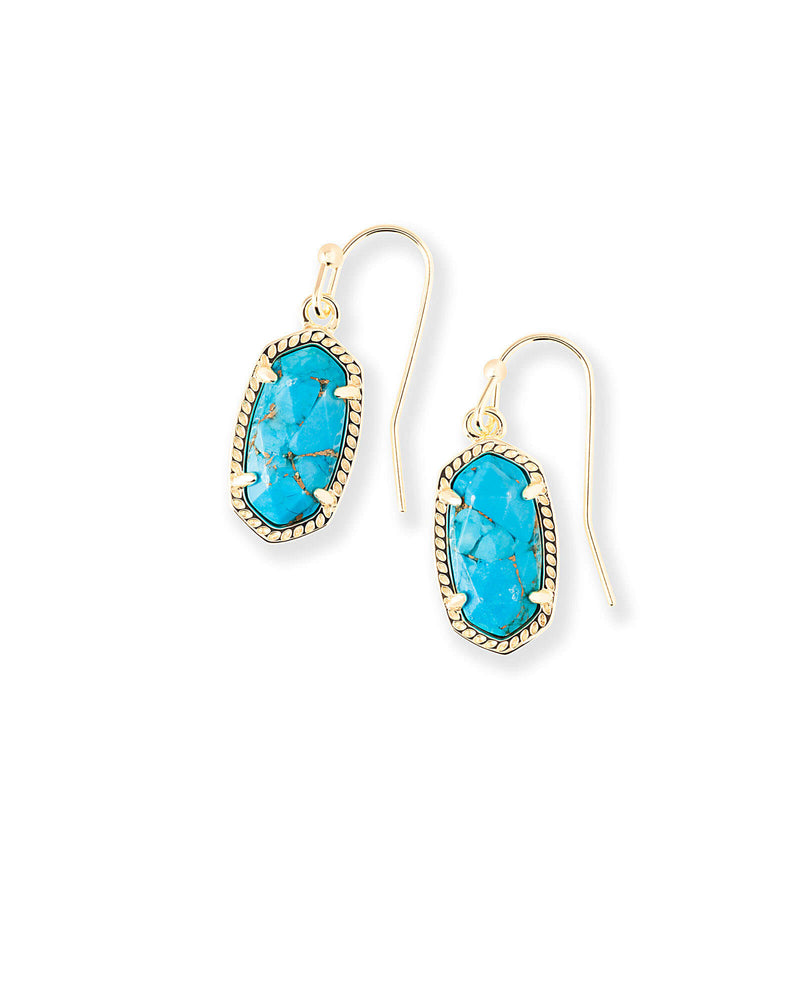 Lee Earrings Gold Bronze Vnd Turq  by Kendra Scott