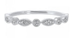 14K White Gold 0.10cttw SI H-I Diamond Stackable Wedding Band