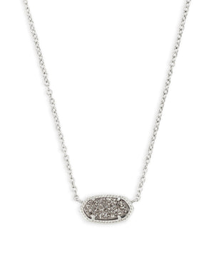 
            
                Load image into Gallery viewer, Elisa Silver Plated Necklace with Platinum Drusy by Kendra Scott
            
        